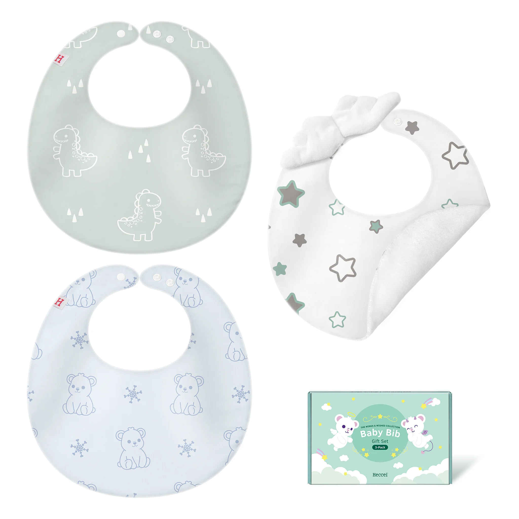Baby Bibs 3-Pack Gift Set - Image 10
