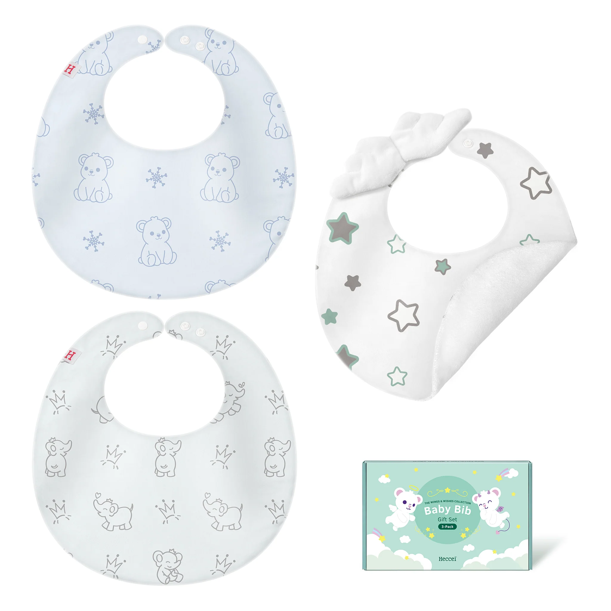Baby Bibs 3-Pack Gift Set - Image 11