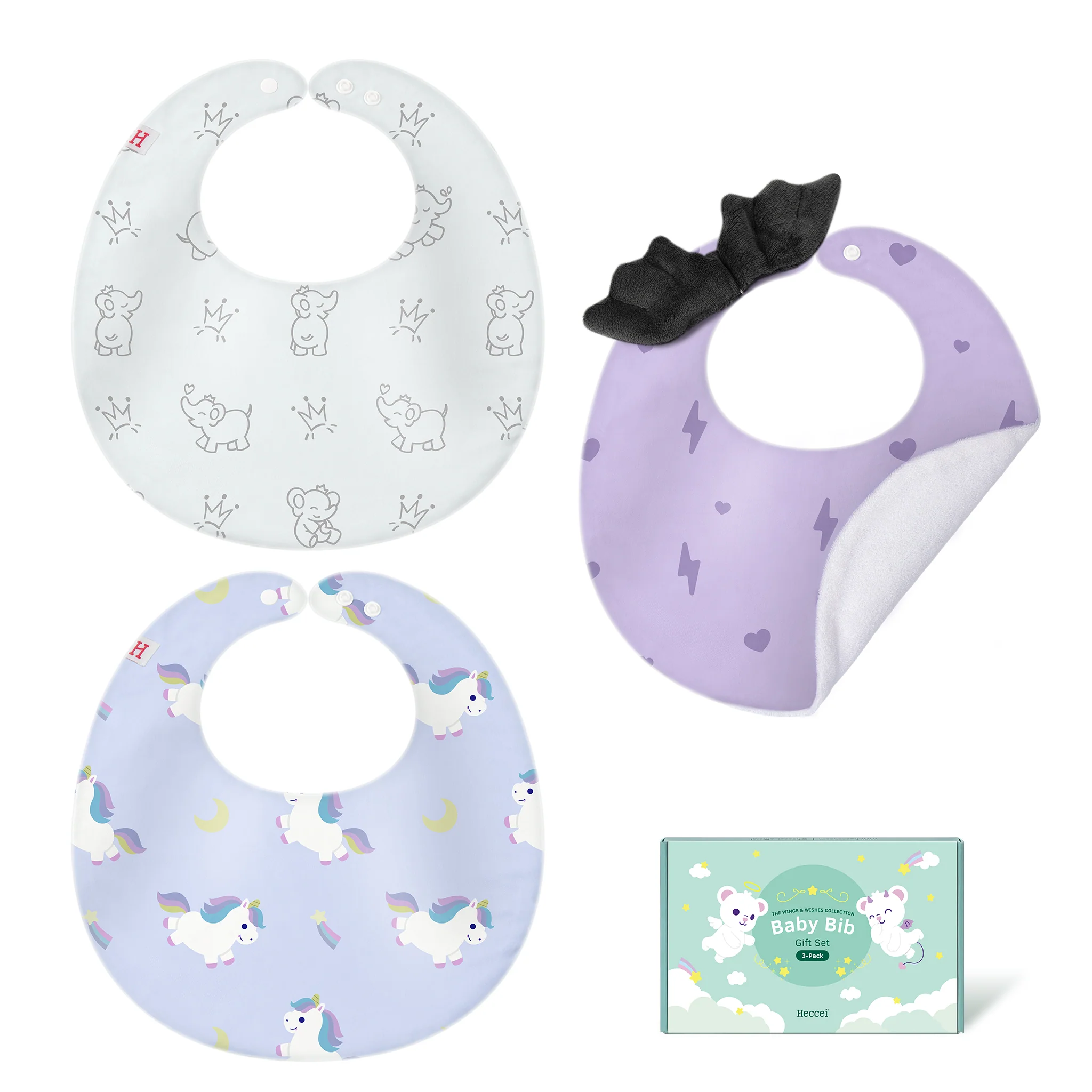 Baby Bibs 3-Pack Gift Set - Image 13