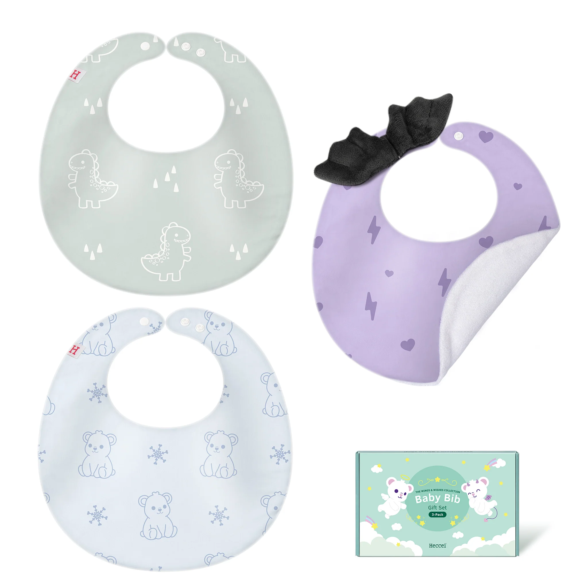 Baby Bibs 3-Pack Gift Set - Image 18