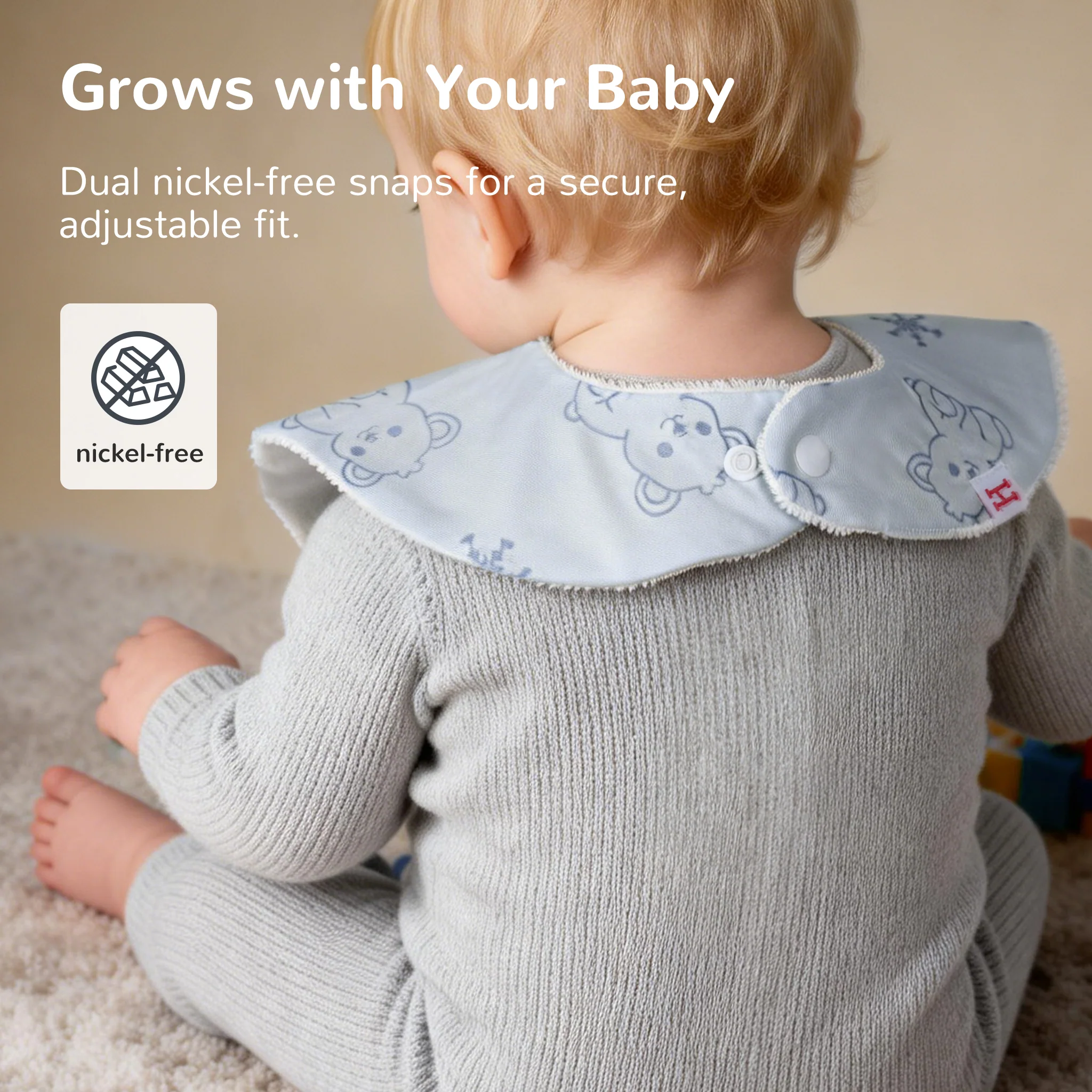 Baby Bibs 3-Pack Gift Set - Image 3