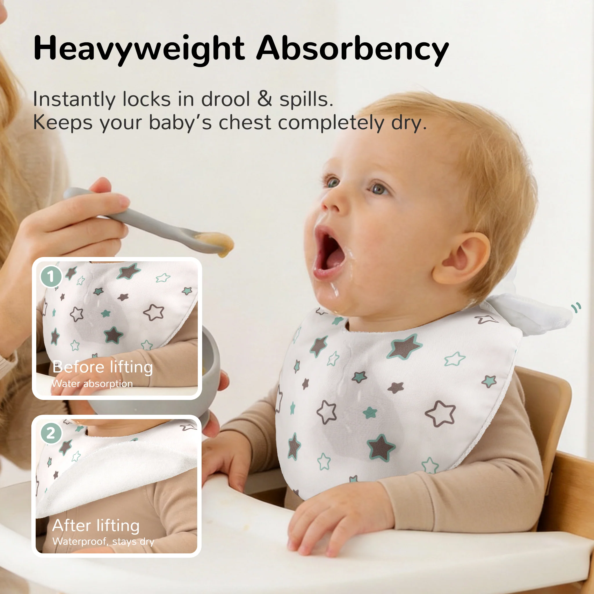 Baby Bibs 3-Pack Gift Set - Image 4