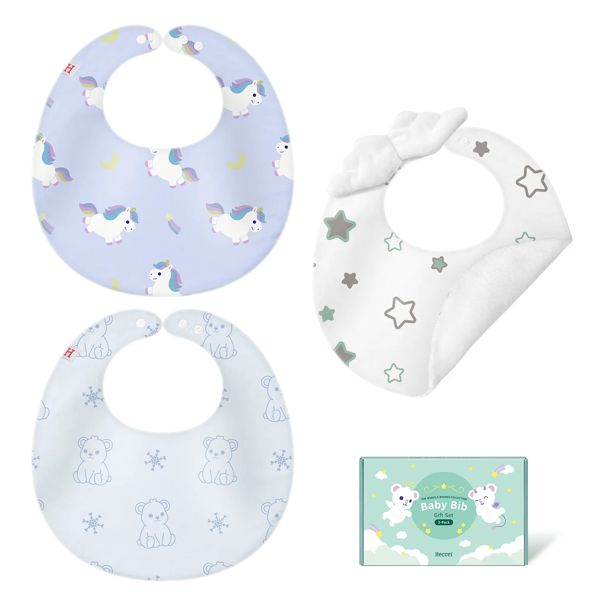 Baby Bibs 3-Pack Gift Set - Image 9