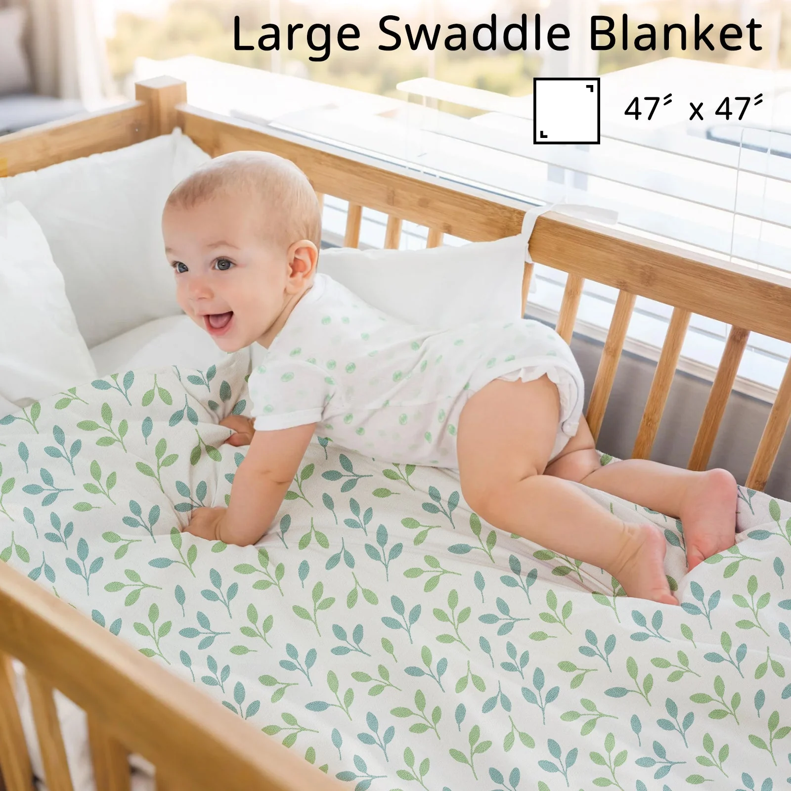 Baby Swaddles - Leafy Canopy - Image 6