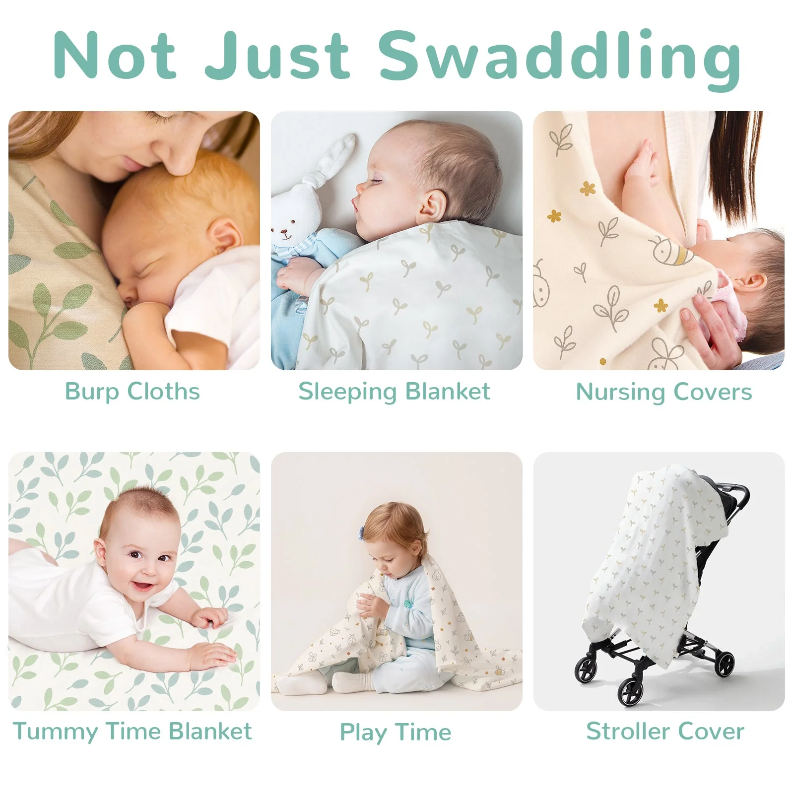Baby Swaddles - Leafy Canopy - Image 7