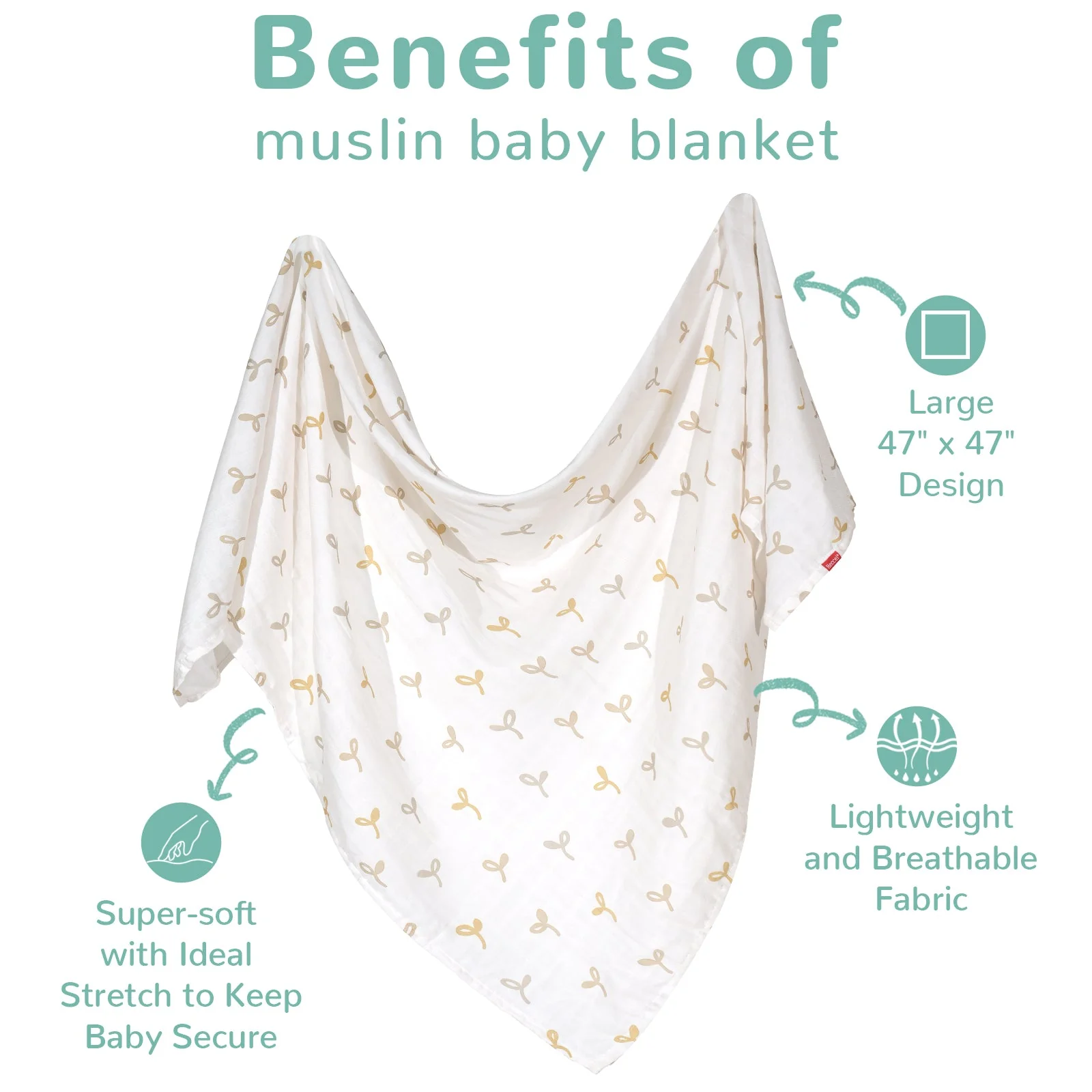 Baby Swaddles - Little Sprouts - Image 4