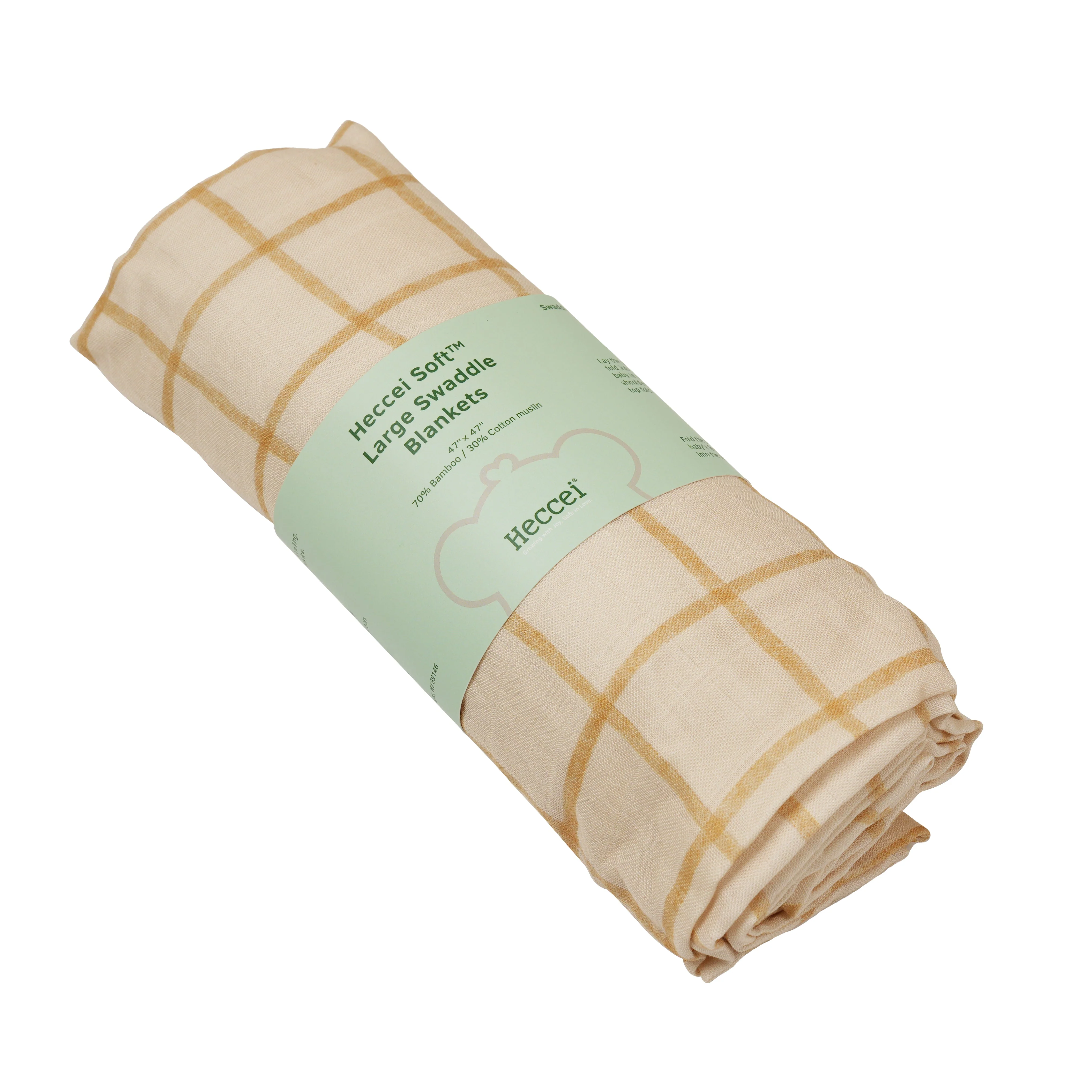 Baby Swaddles - Soft Check - Image 8