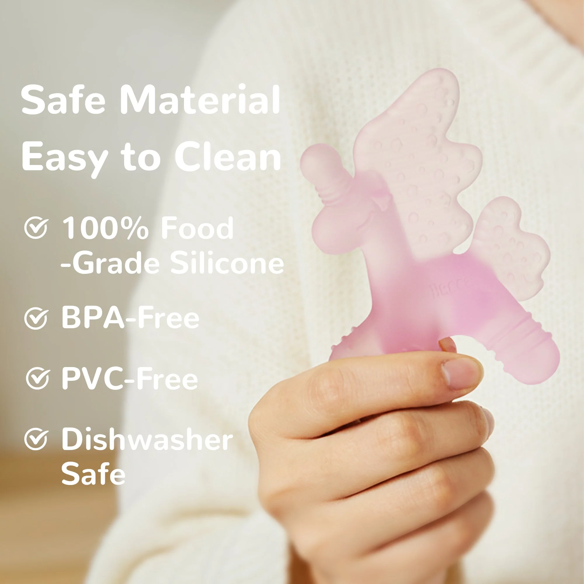 Dreamiecorn™ Baby Teether - Blush Glow - Image 3