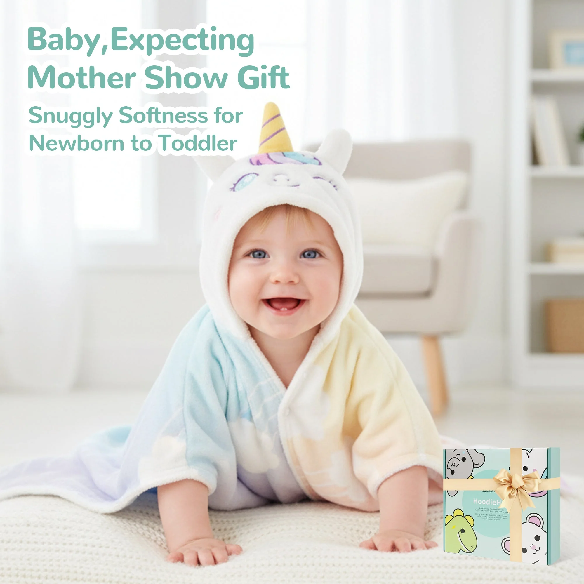 HoodieHug™ Baby Towel - Dreamiecorn - Image 4