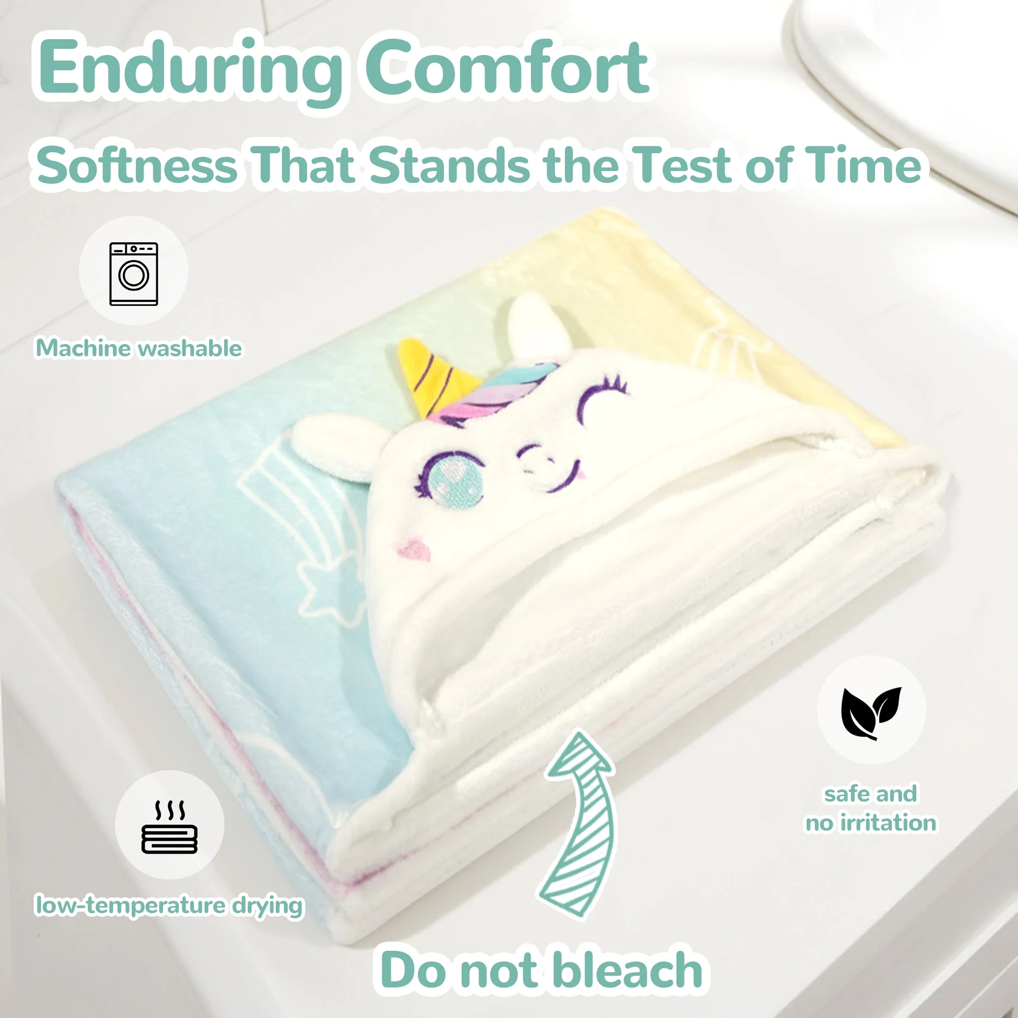 HoodieHug™ Baby Towel - Dreamiecorn - Image 5