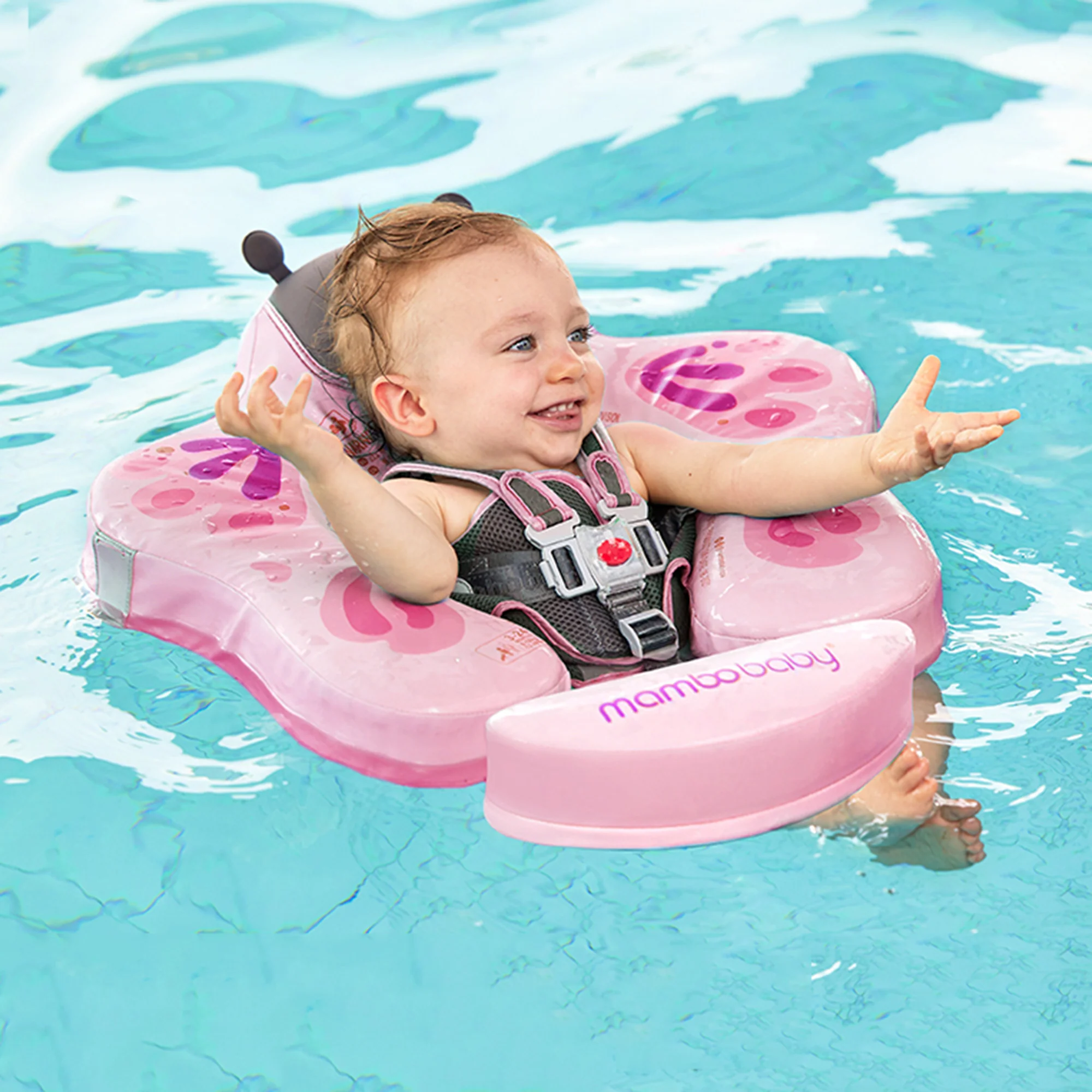 Mambobaby Float Ultra - Butterfly Pebble Pink - Image 3