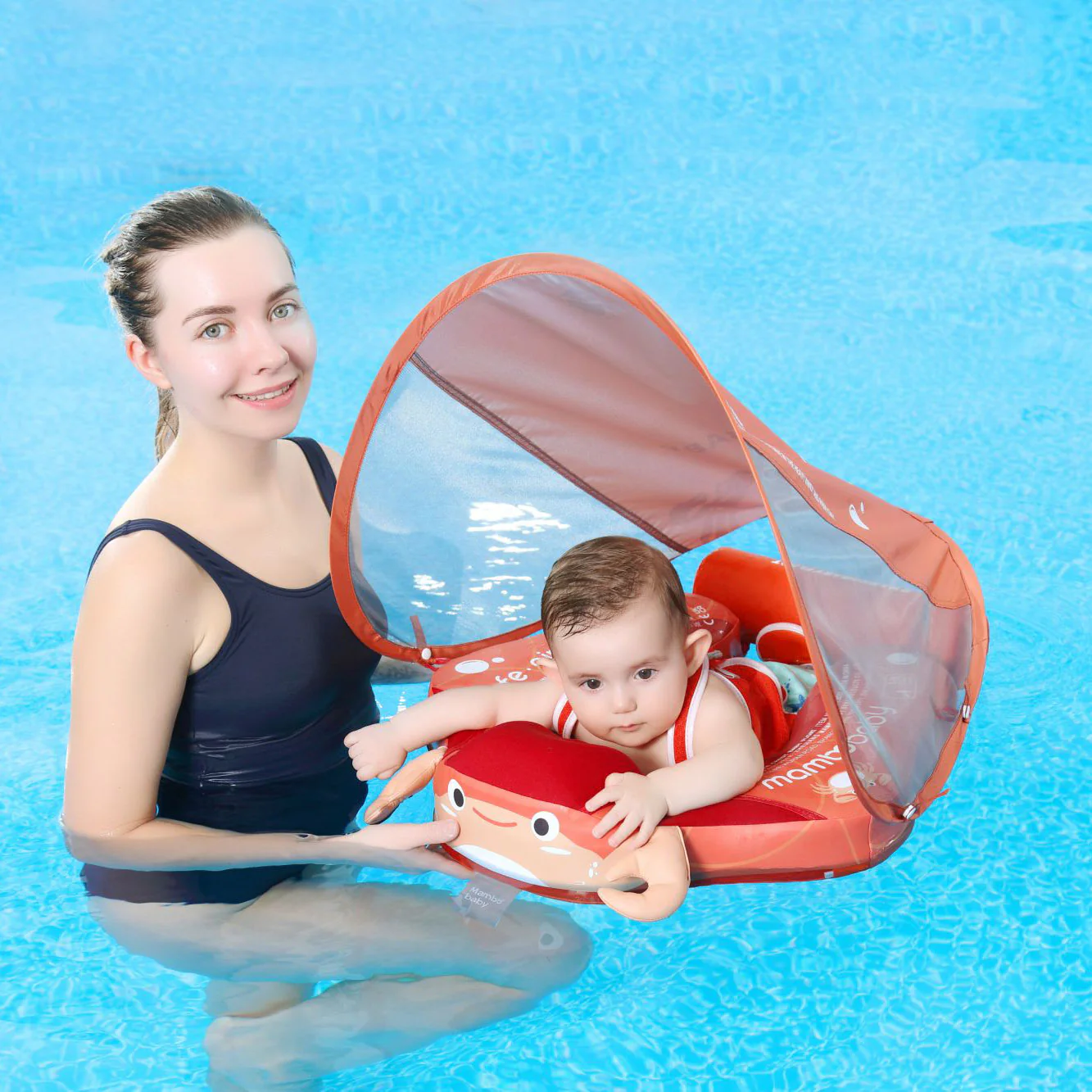 Mambobaby Float Deluxe - Crab Orange - Image 7