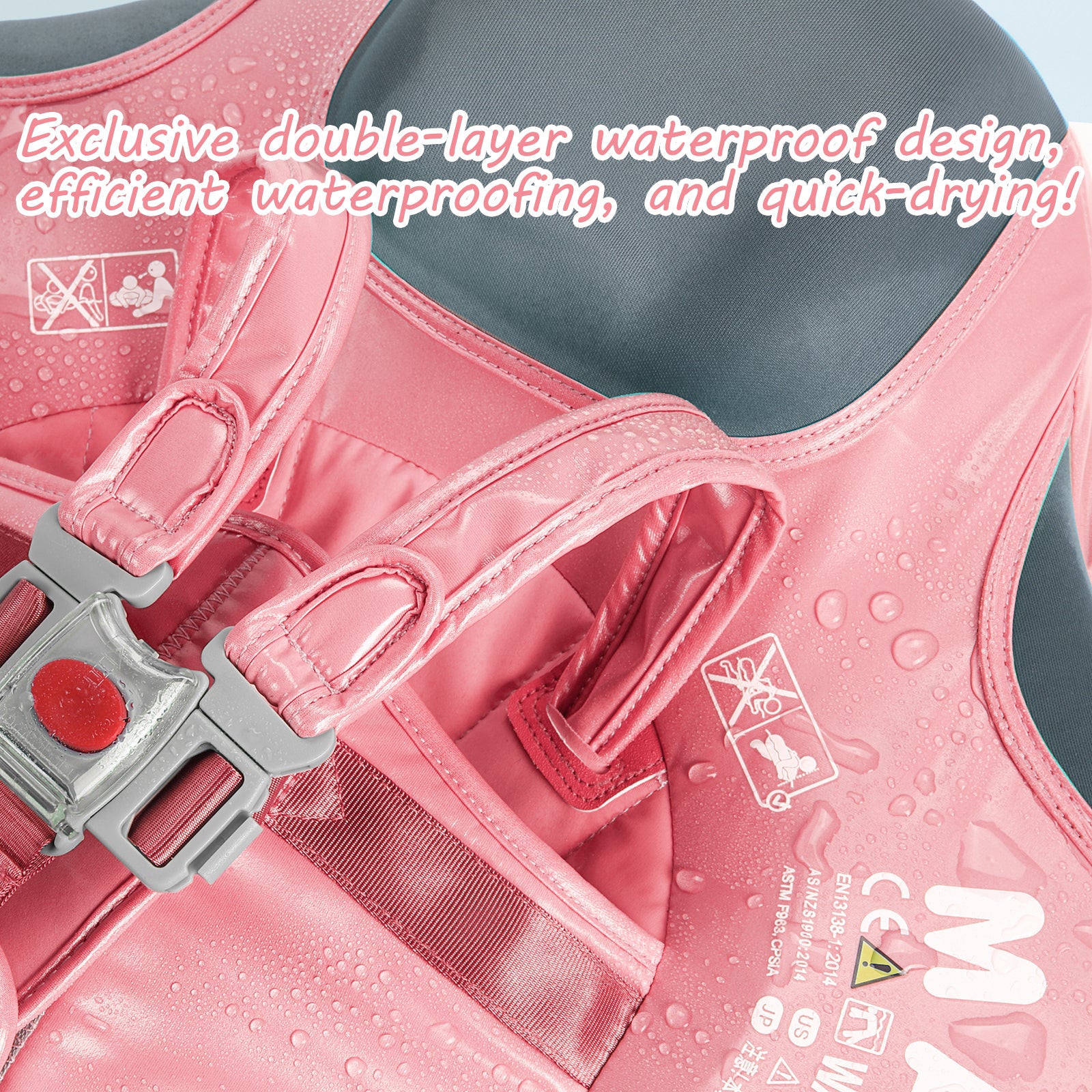 Mambobaby Float Deluxe - Pink - Image 6