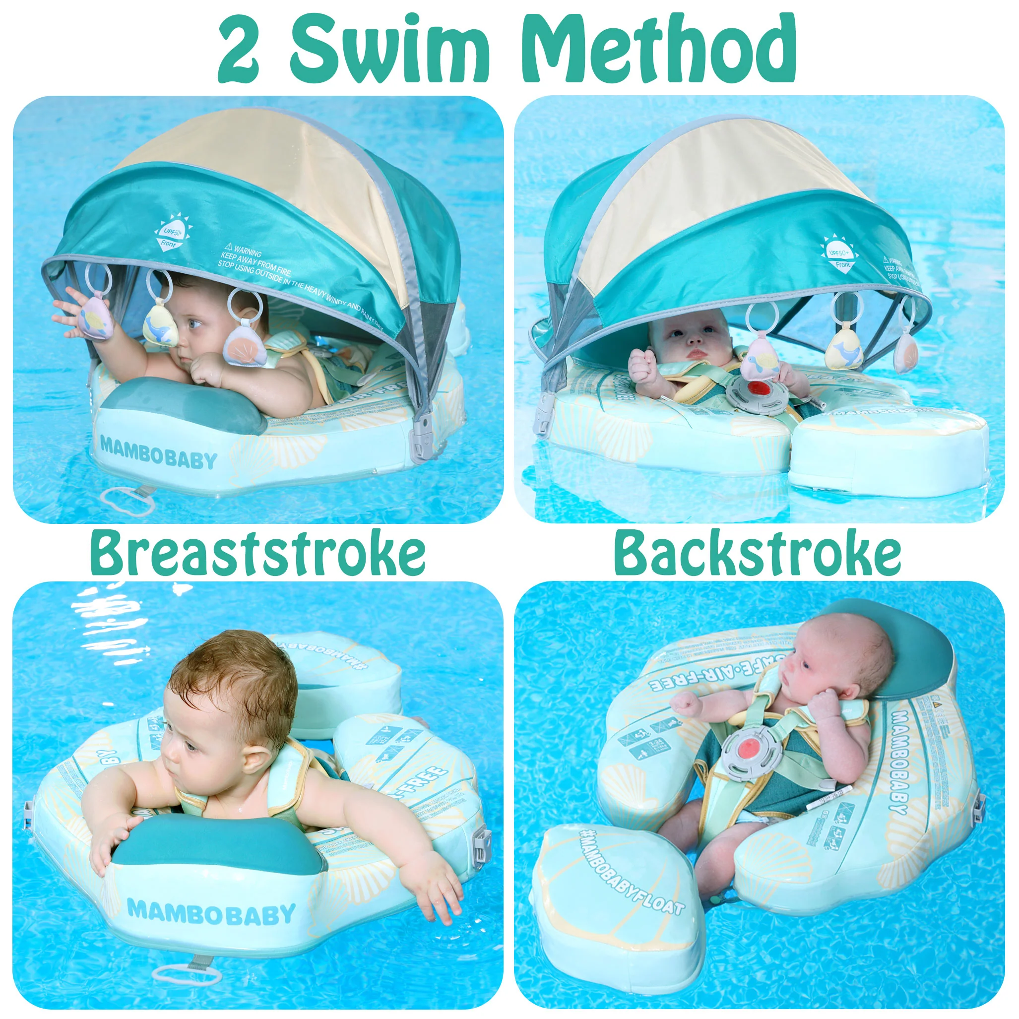 Mambobaby Float Seashell - Green - Image 6