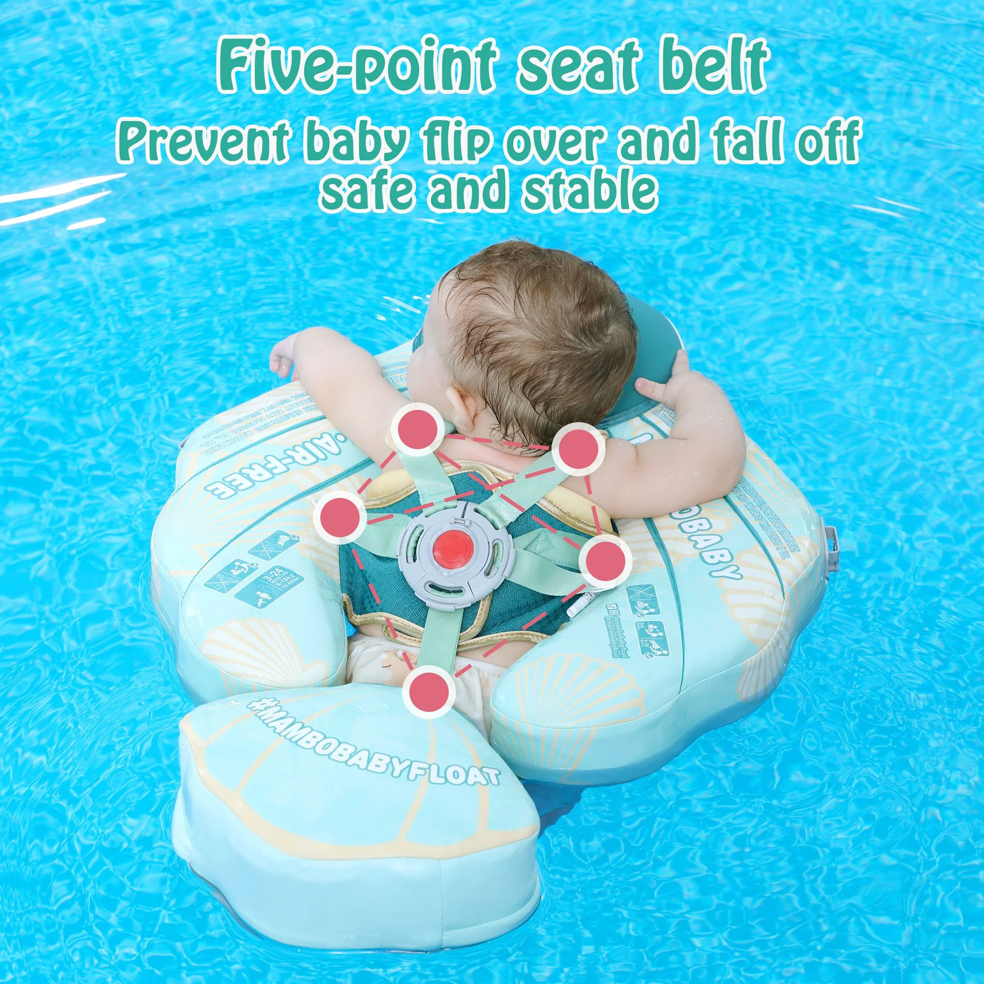 Mambobaby Float Seashell - Green - Image 7