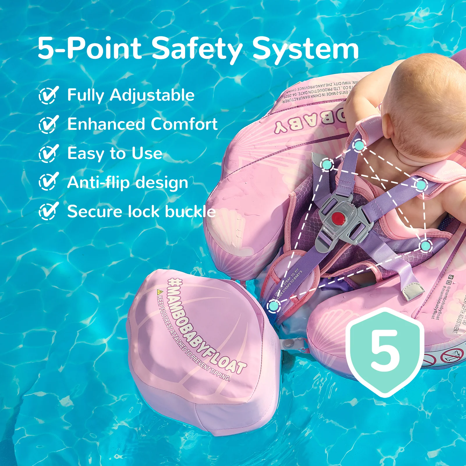 Mambobaby Float Seashell - Purple - Image 6