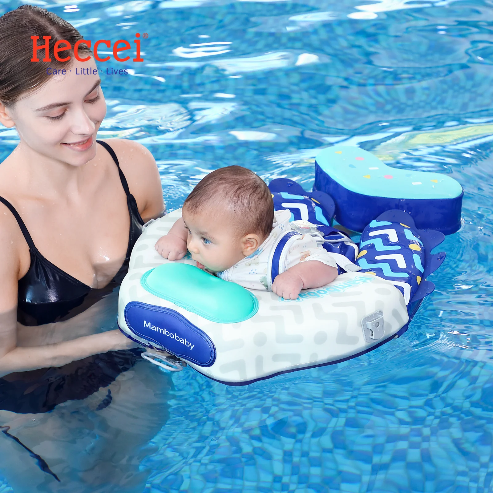 Mambobaby Float Ultra - Colorfish Blue | No Canopy Included - Image 4