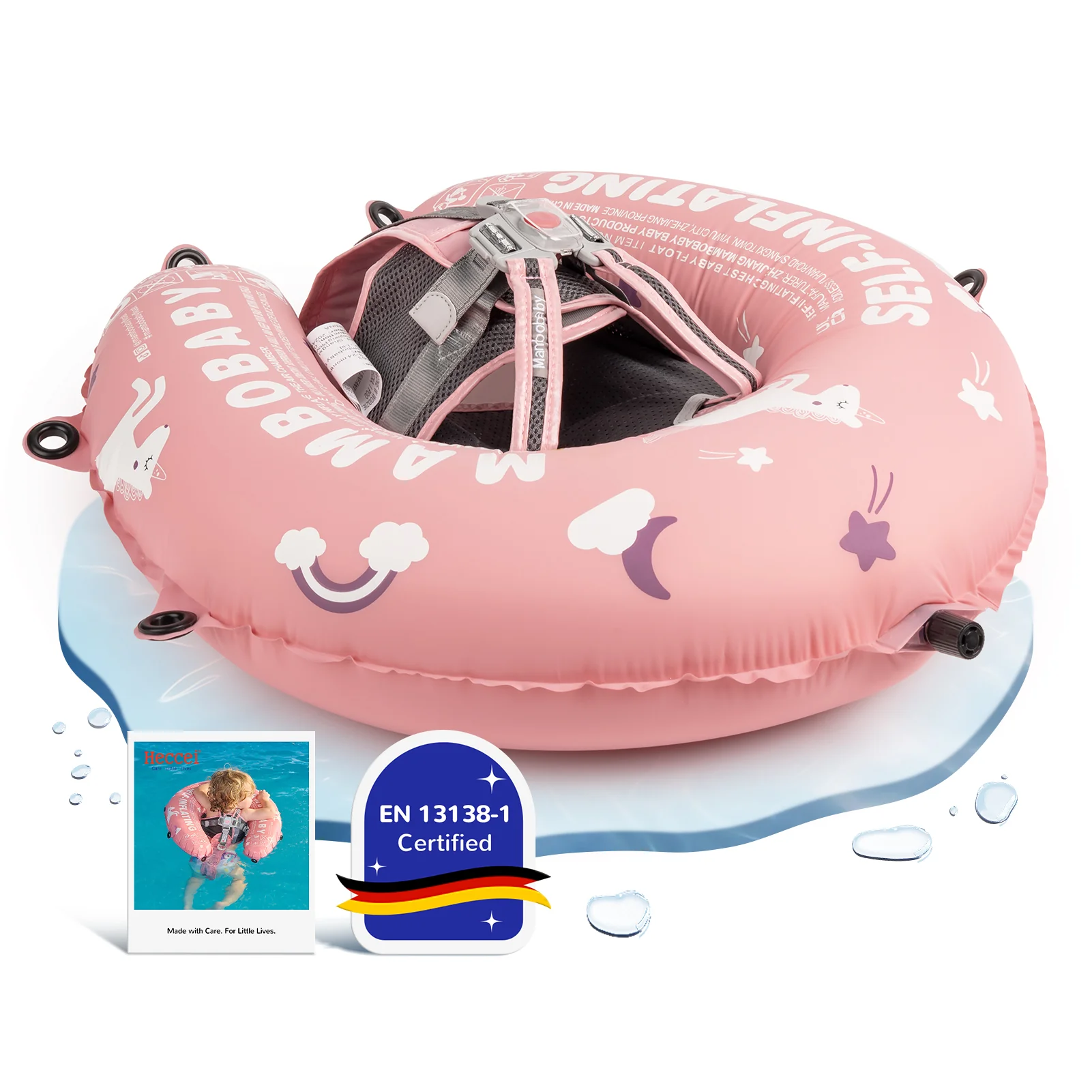 Mambobaby Self-Inflating Float - Pink | No Canopy Included