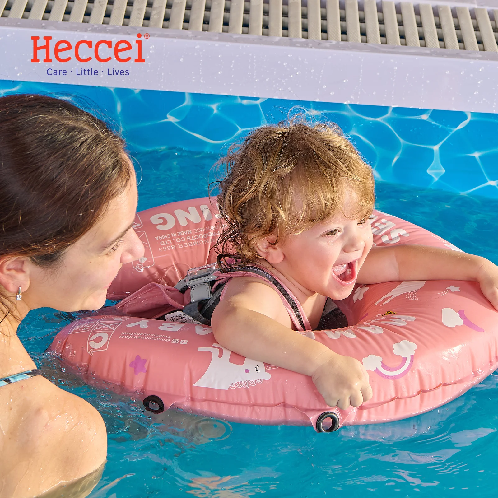 Mambobaby Self-Inflating Float - Pink | No Canopy Included - Image 2