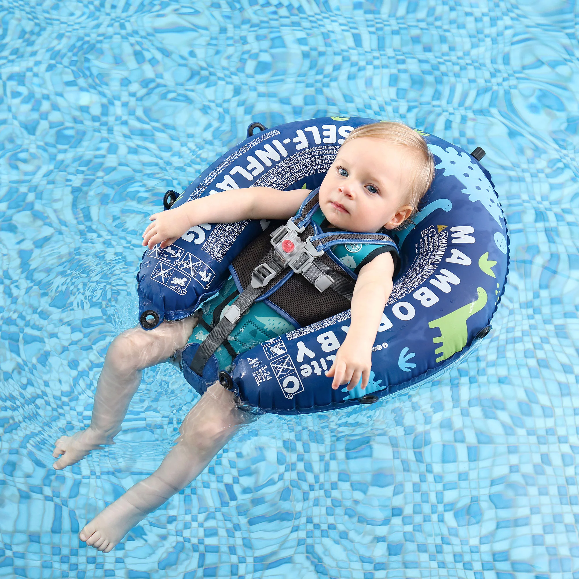 Mambobaby Self-Inflating Float - Blue - Image 4