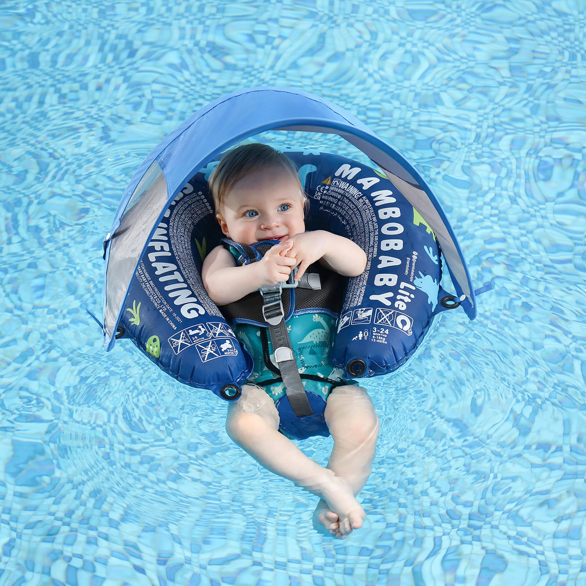 Mambobaby Self-Inflating Float - Blue - Image 5
