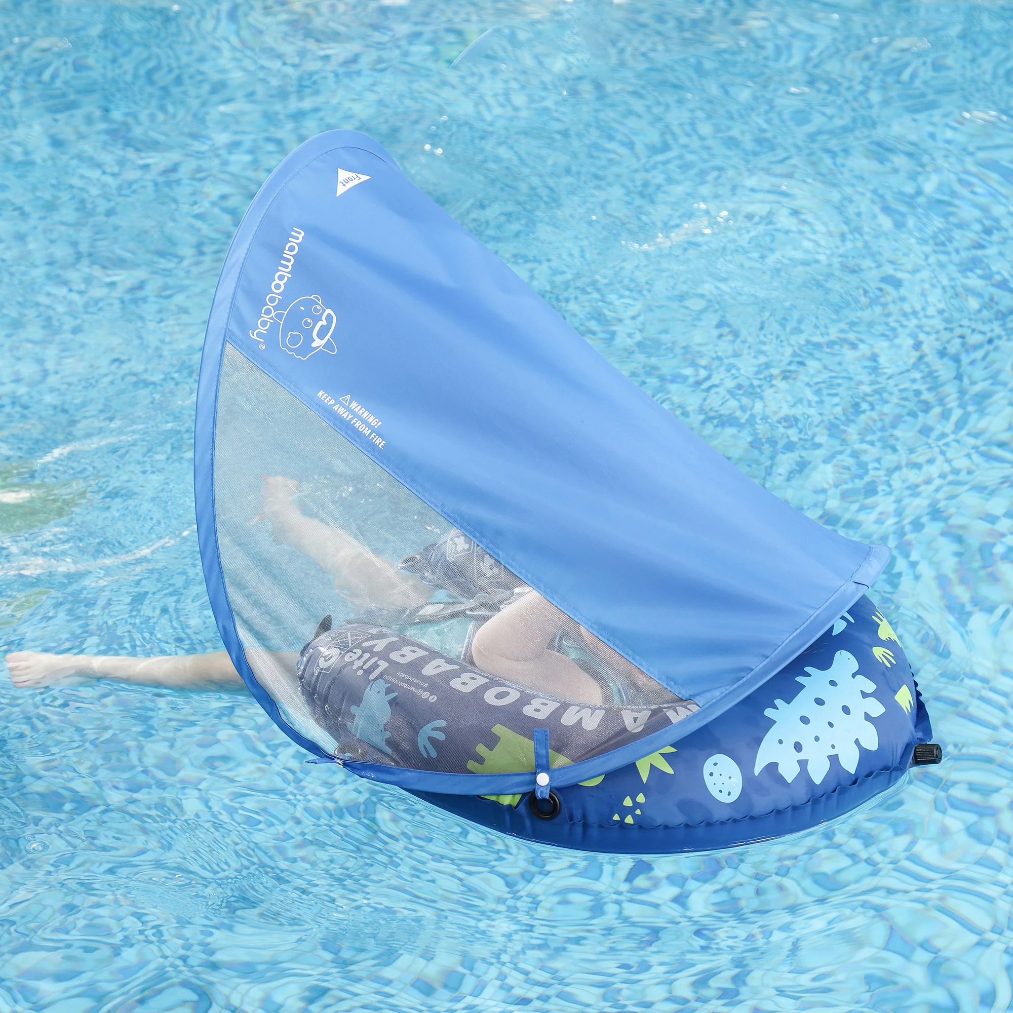 Mambobaby Self-Inflating Float - Blue - Image 6