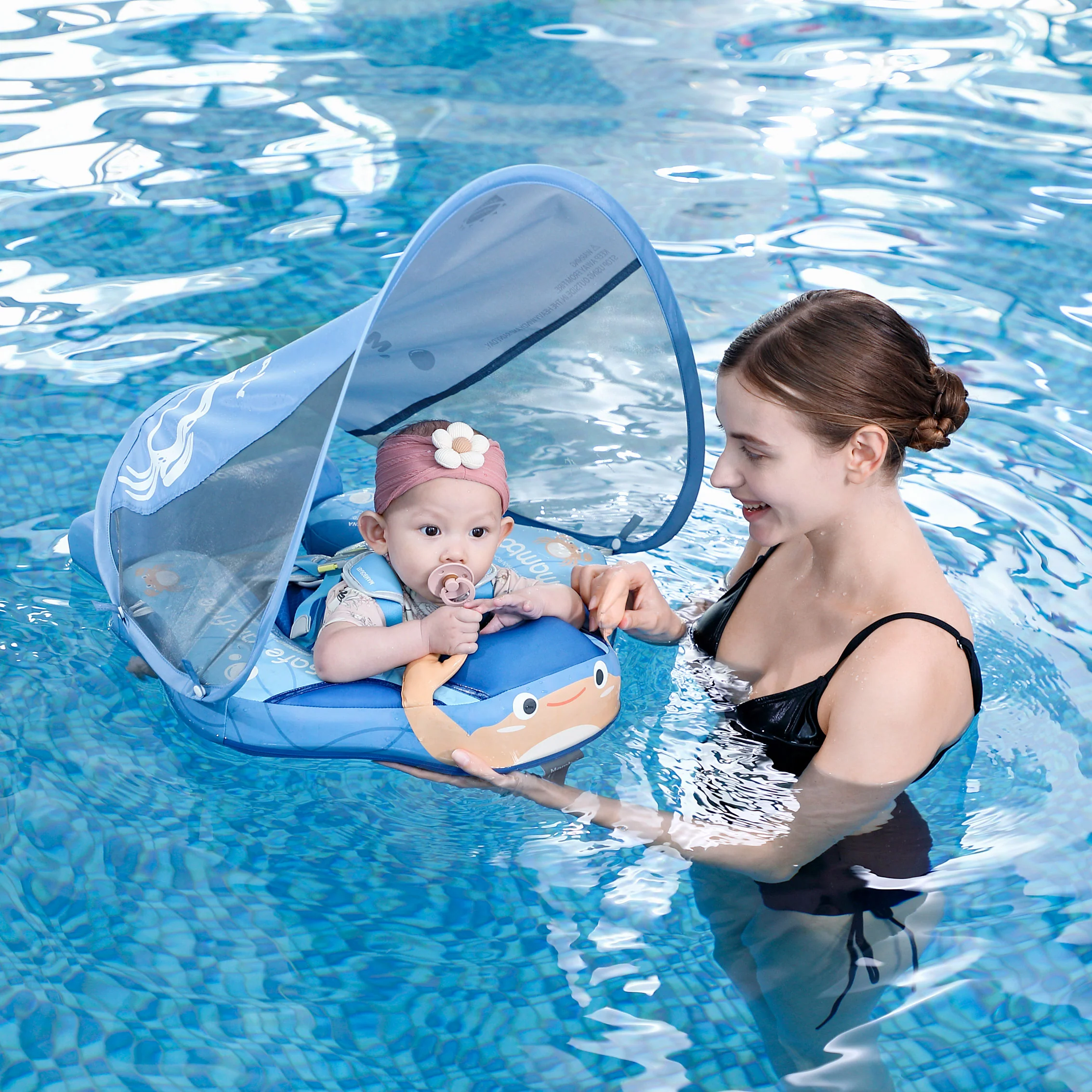 Mambobaby Float Deluxe - Crab Blue - Image 6
