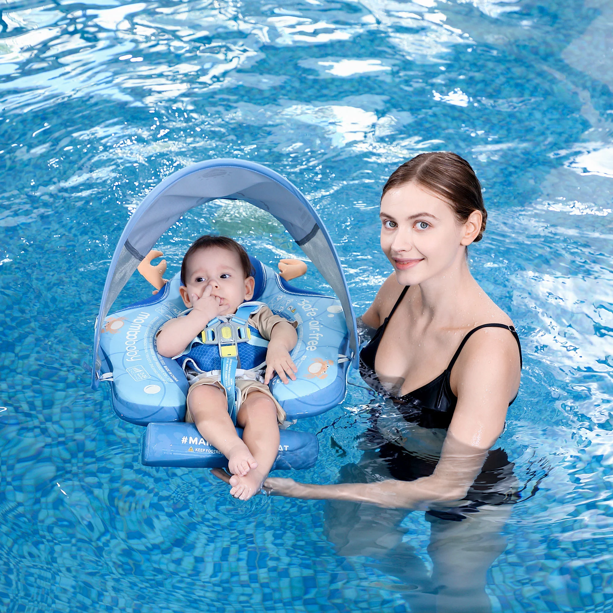 Mambobaby Float Deluxe - Crab Blue - Image 7