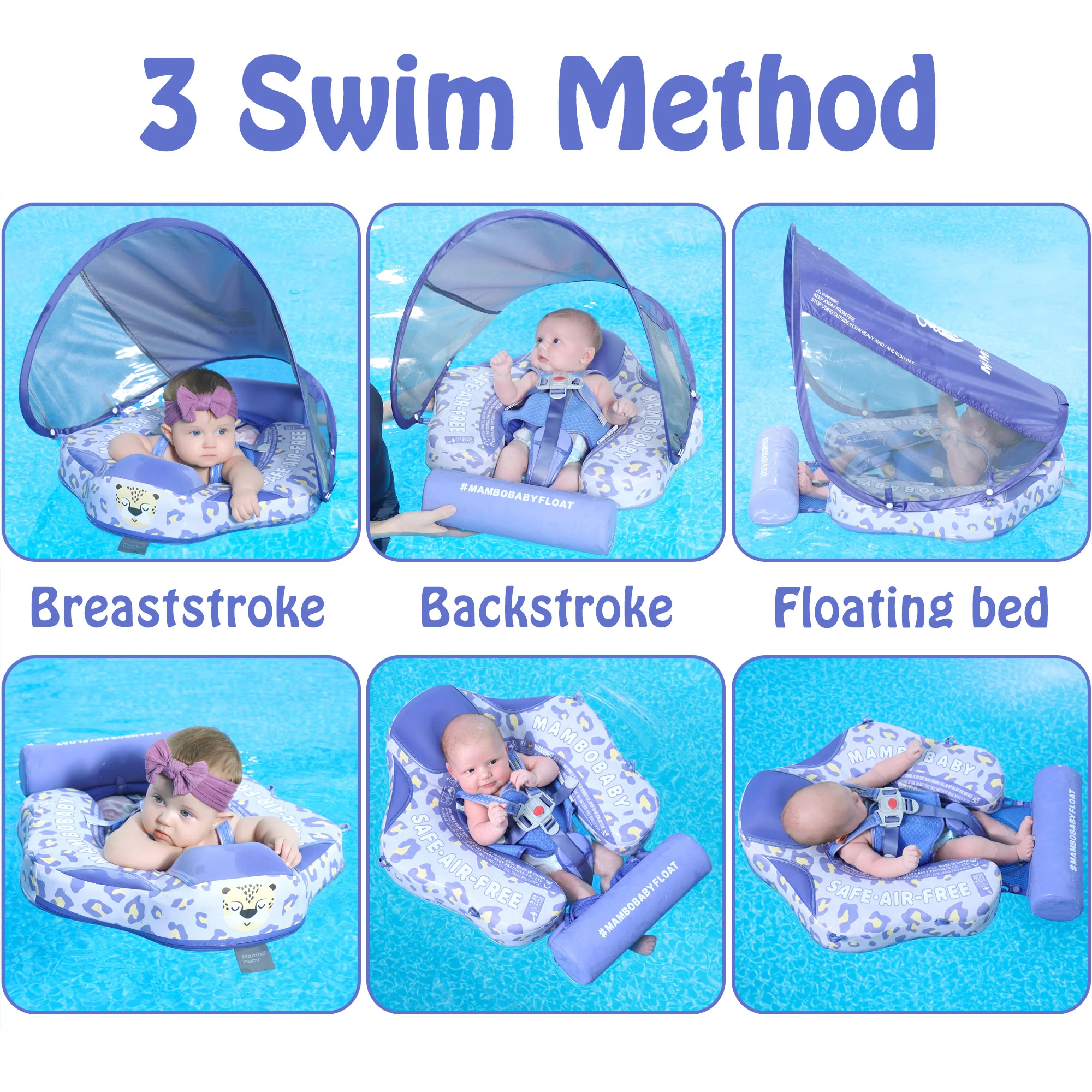 Mambobaby Float Deluxe - Leopard - Image 8