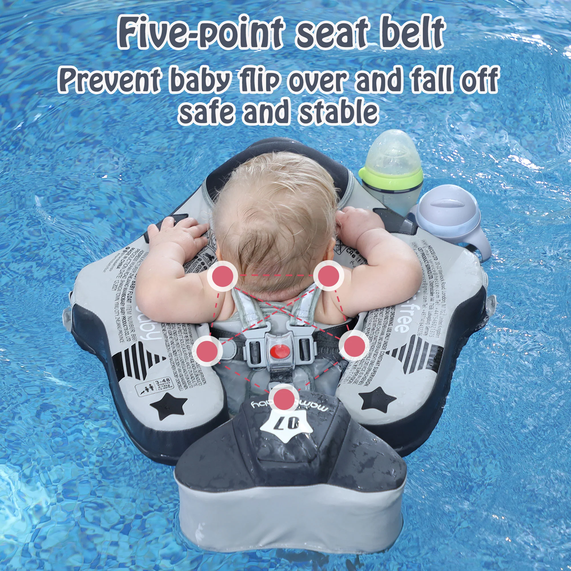 Mambobaby Float No.7 Airplane - Gray - Image 6