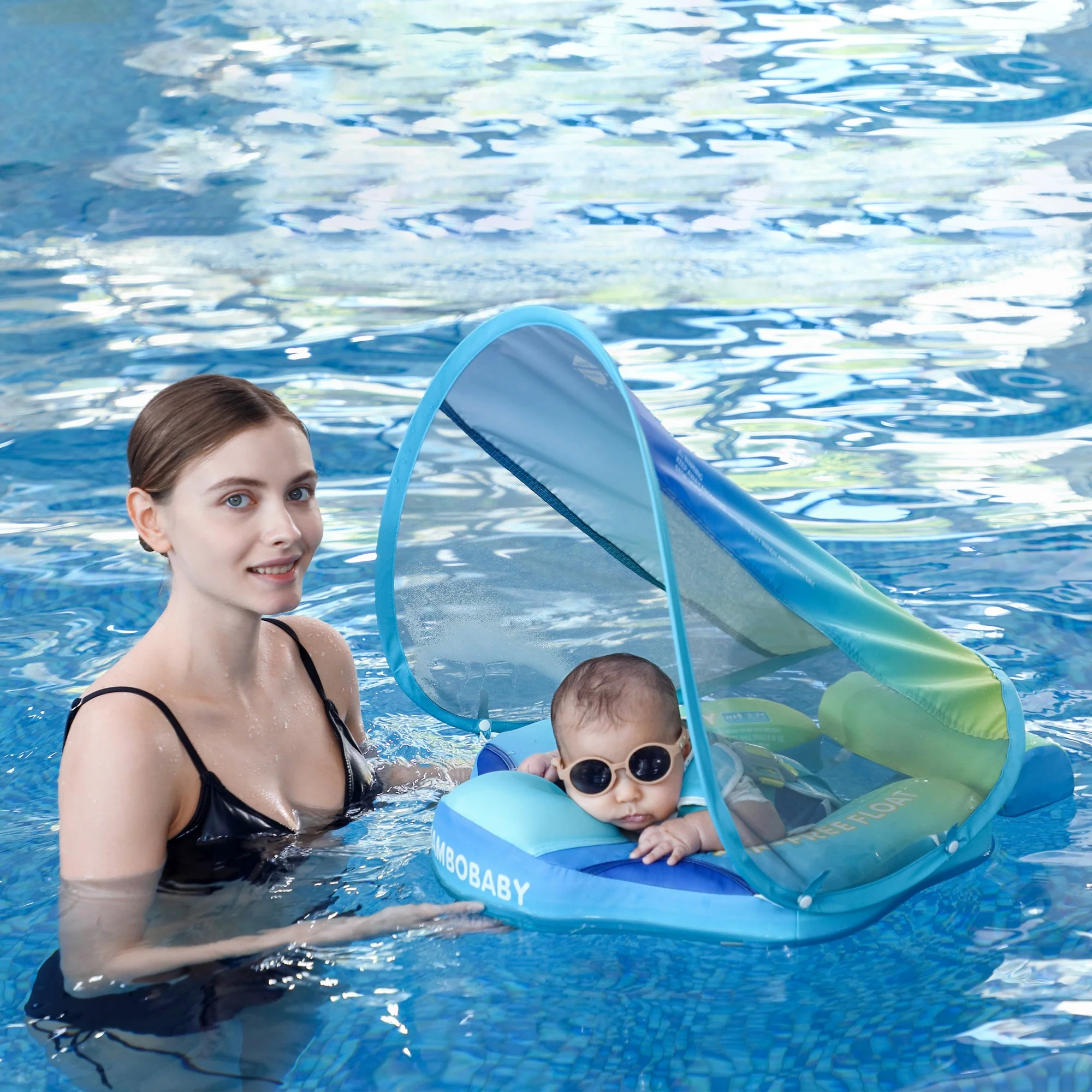 Mambobaby Float Deluxe - Rainbow Blue - Image 5