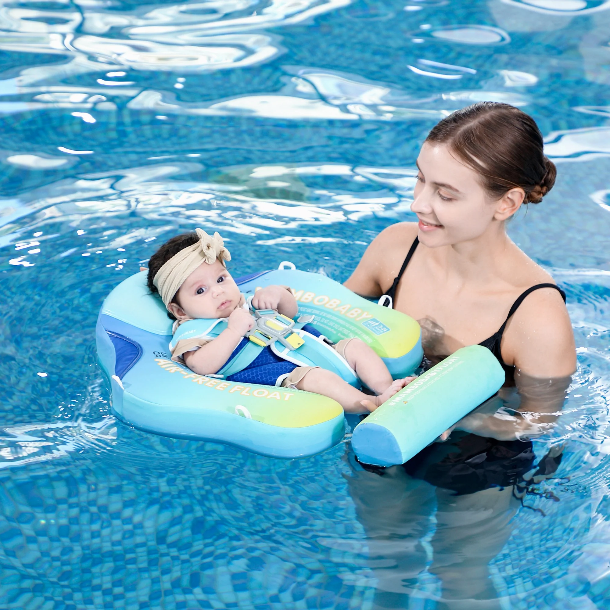 Mambobaby Float Deluxe - Rainbow Blue - Image 6