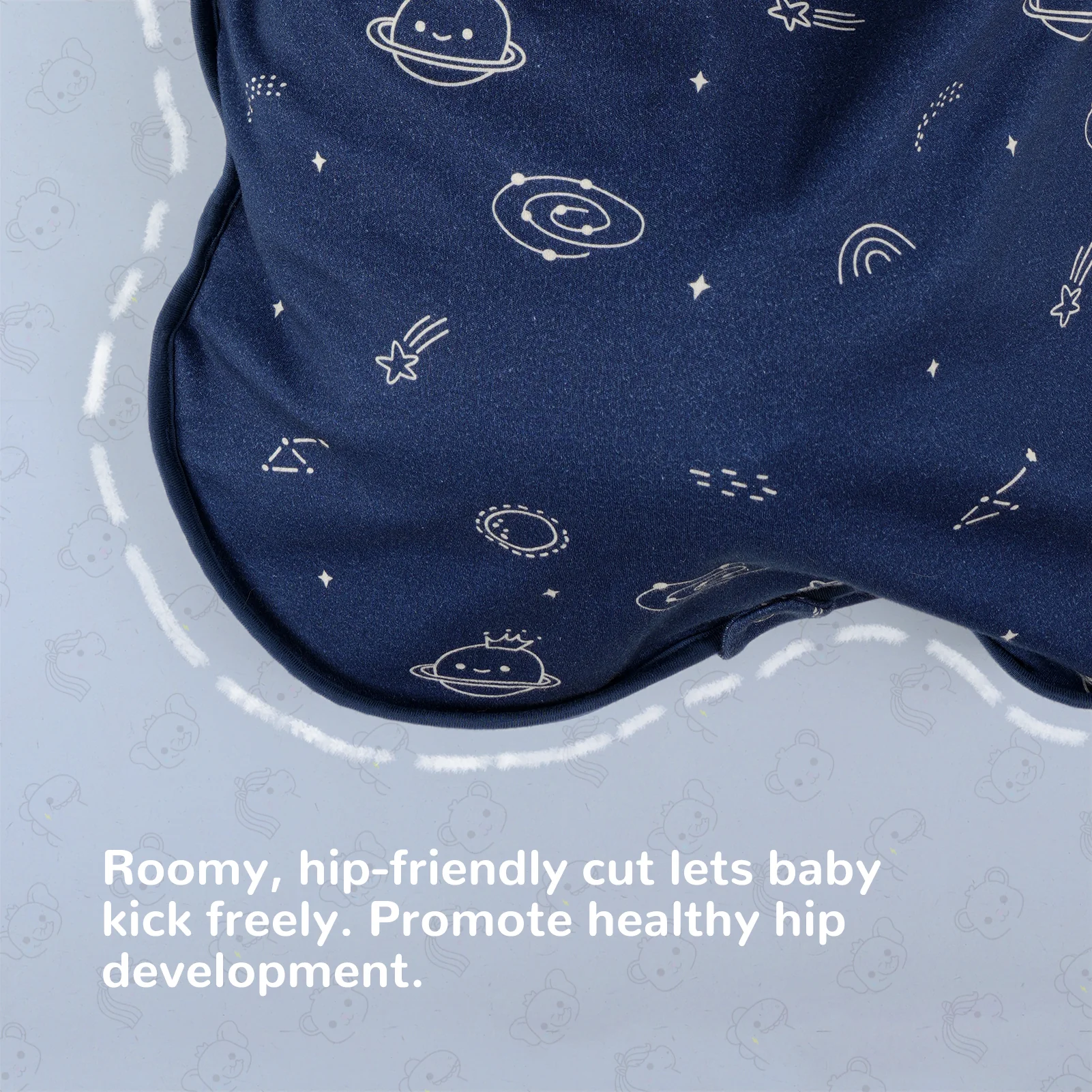 All-Season Merino Sleep sack - Cosmos Blue - Image 8