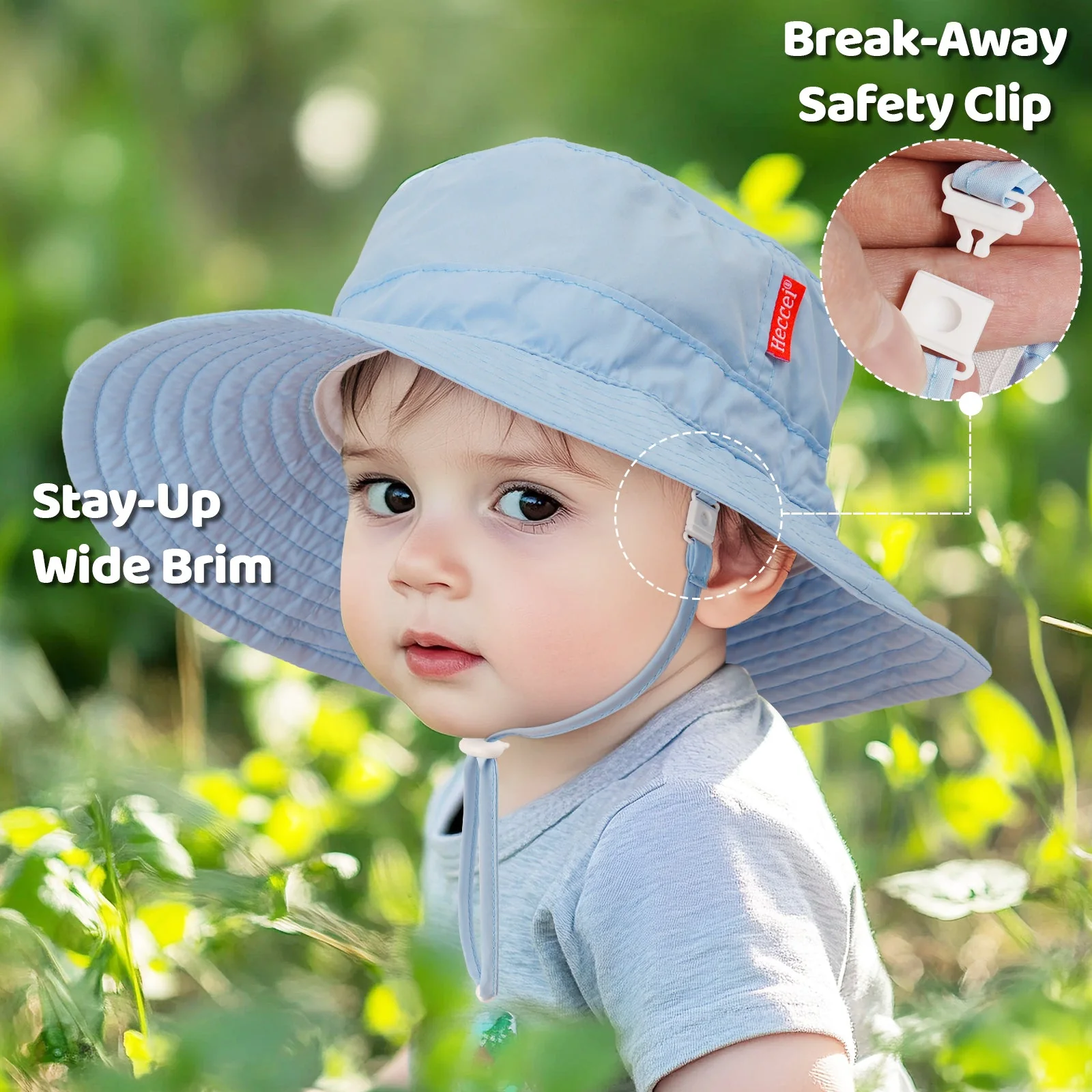 PackNest Sun Hat - Blue - Image 2