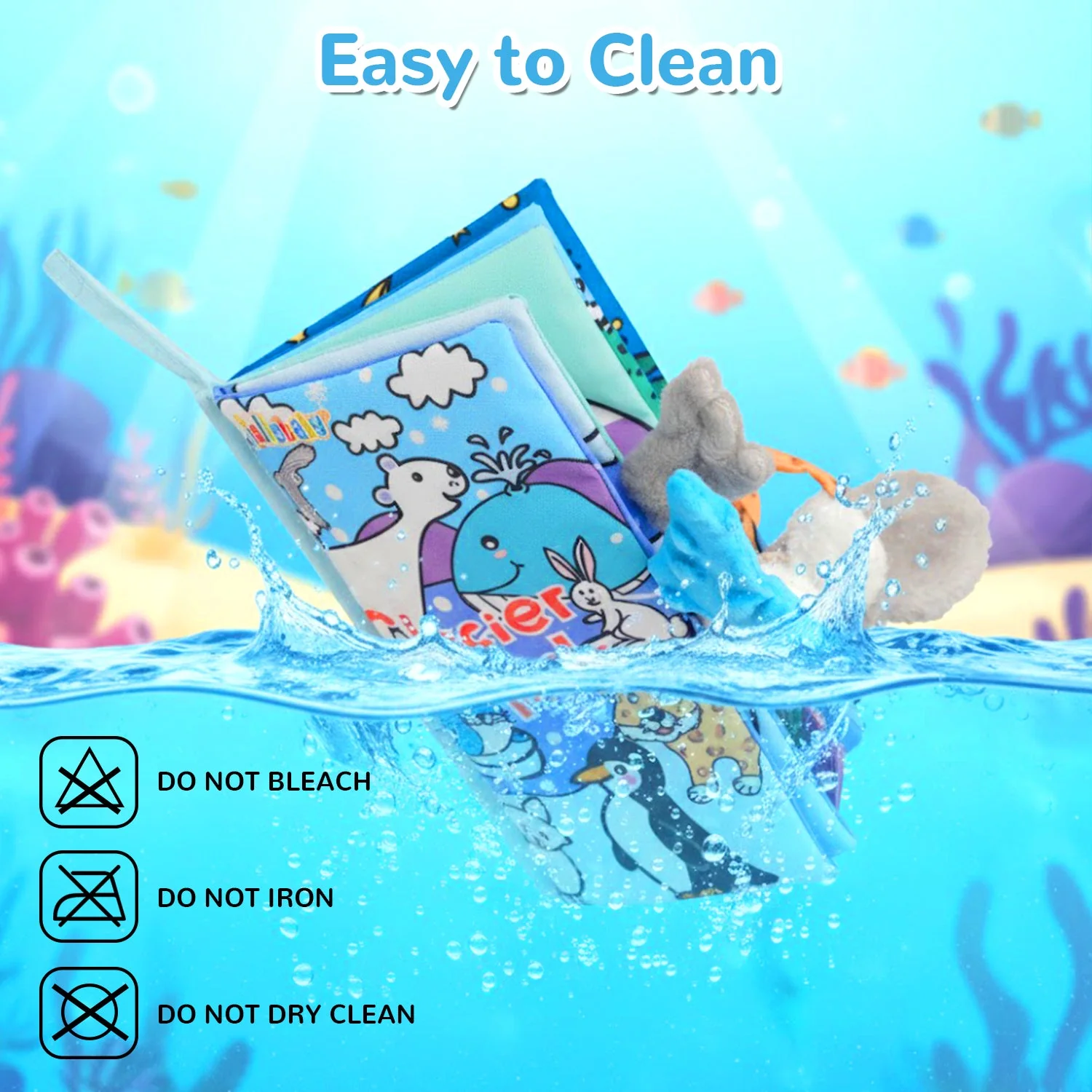 Tail Friends™ Sensory Cloth Book - Glacier - Image 4
