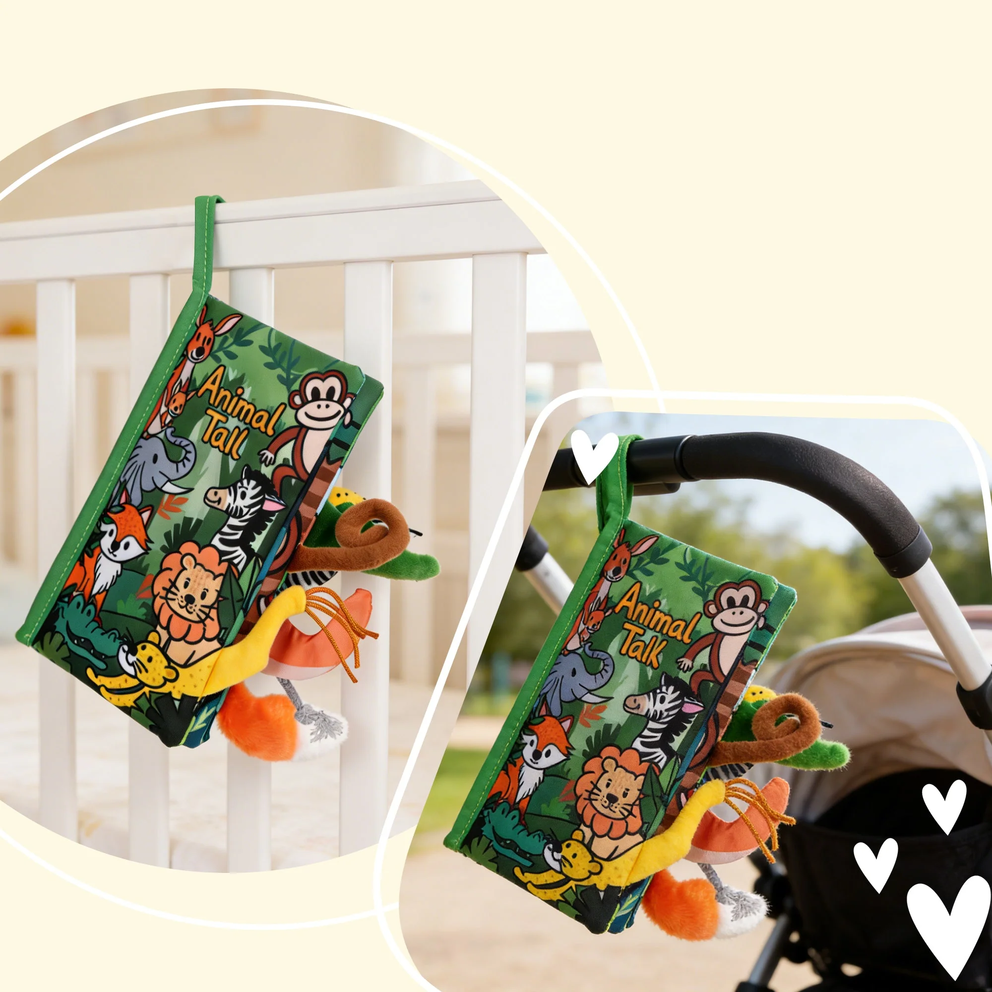 Tail Friends™ Sensory Cloth Book - Animal Tail - Image 6