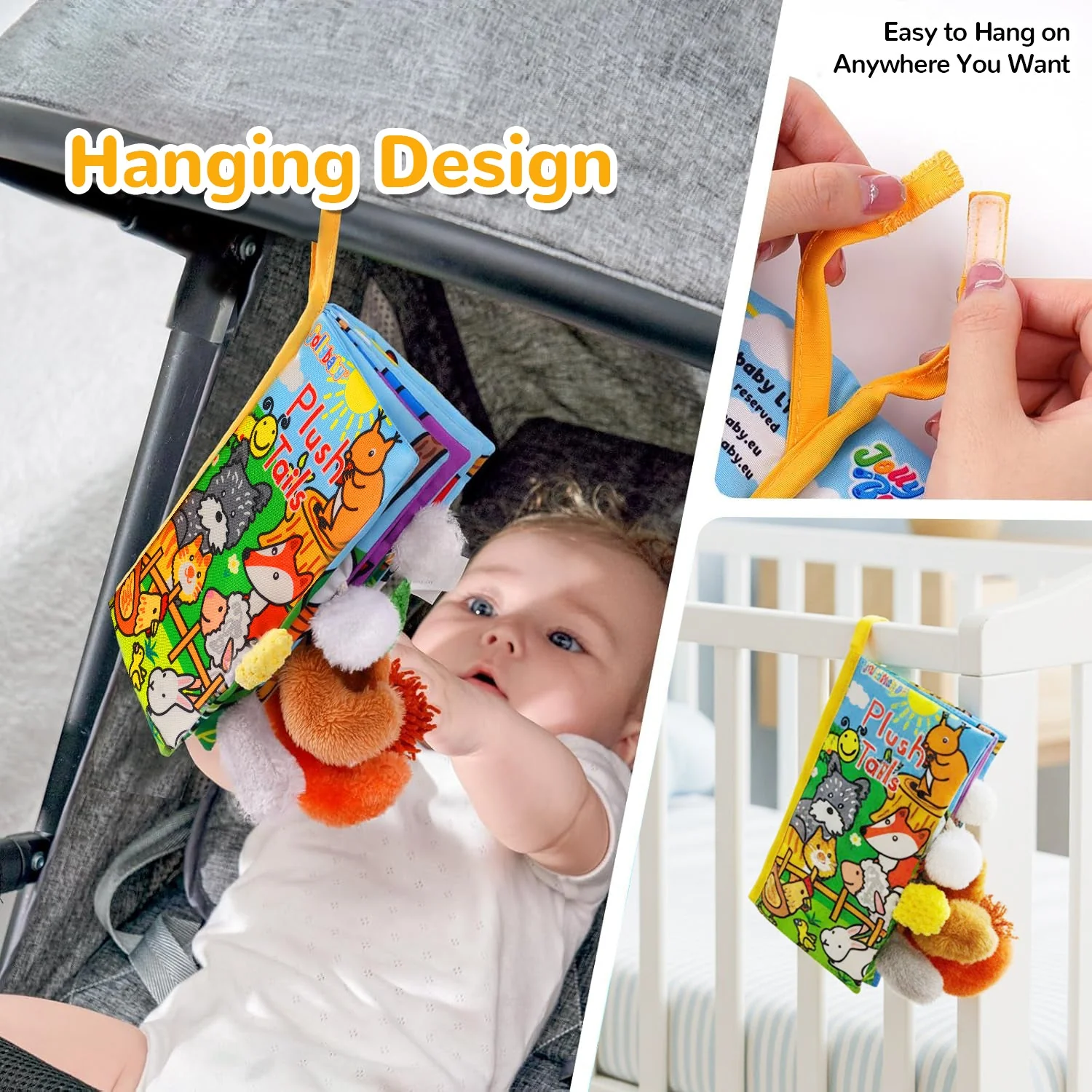 Tail Friends™ Sensory Cloth Book - Plush - Image 7
